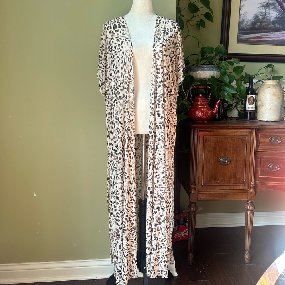 Leopard Print Kimono